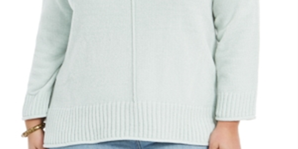 Suéter Feminino Plus Chenille Verde Tamanho 2X da Style &amp; Co.