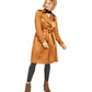 INC International Concepts Trench Coat Feminino Metálico Marrom Tamanho XX-Grande