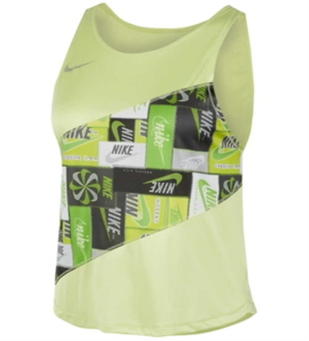 Nike Laufshirt Feminina Verde Tamanho XS