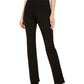 Calça feminina com bolsos e corte bootcut da INC International Concepts, preta, tamanho 12