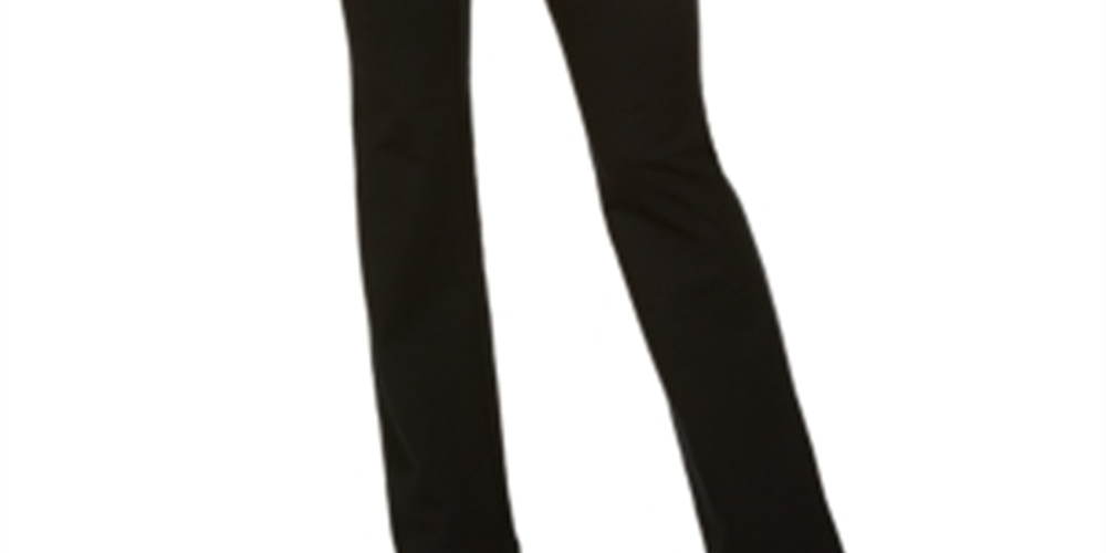 Calça feminina com bolsos e corte bootcut da INC International Concepts, preta, tamanho 12