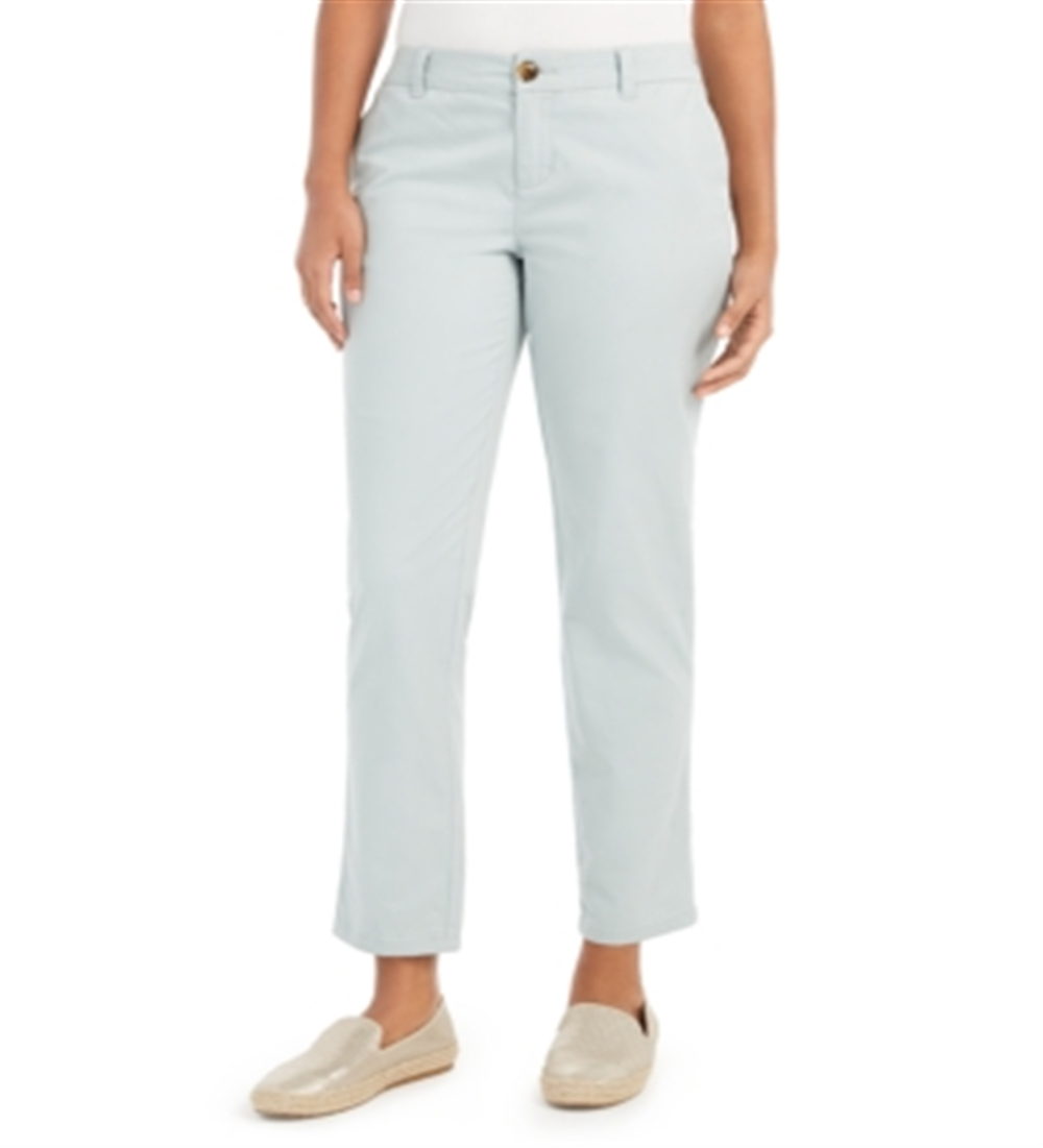 Calça Chino Feminina Estilo &amp; Co, Azul, Tamanho 10