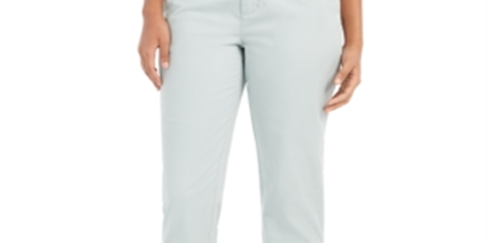 Calça Chino Feminina Estilo &amp; Co, Azul, Tamanho 10
