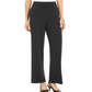 Calça Alfani Feminina Stretch Cintura Alta Perna Larga Preta Tamanho Grande