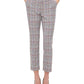 Calça social feminina Tommy Hilfiger Scarlet Glen Plaid reta marrom tamanho 14
