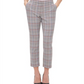 Calça social feminina Tommy Hilfiger Scarlet Glen Plaid reta marrom tamanho 14
