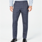 Terno masculino Michael Kors Tattersall Classic Fit, azul, tamanho 33x30
