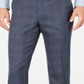 Terno masculino Michael Kors Tattersall Classic Fit, azul, tamanho 33x30