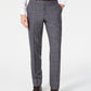 Calça masculina Michael Kors Windowpane Plaid Classic Fit cinza tamanho 36x34