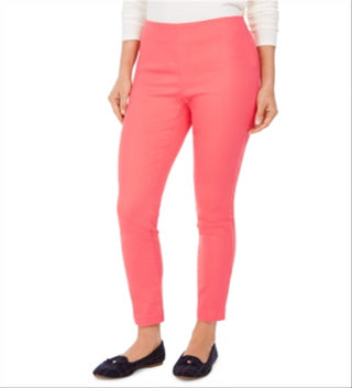 Charter Club Women's Chelsea Stretch Twill Cropped Pants Red Size 10 Petite