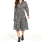 Vestido Alfani Feminino Estampado Fit &amp; Flare Preto Tamanho 8