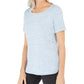 Karen Scott Blusa Space Dyed Feminina - Azul Tamanho Grande