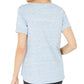 Karen Scott Blusa Space Dyed Feminina - Azul Tamanho Grande