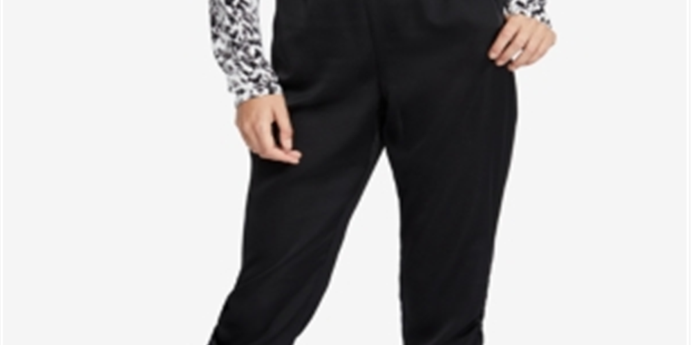 Calça curta feminina Rachel Roy William Gathered preta tamanho XX-G