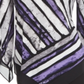 Blusa Alfani Feminina Estampada com Bainha Pontuda e Listras Roxas Tamanho XG