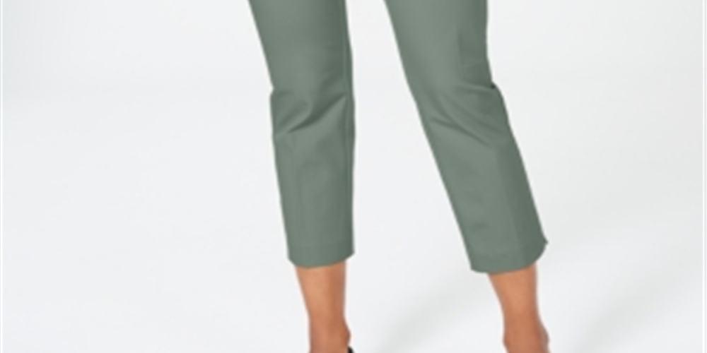 Calça curta feminina Charter Club Newport Tummy Control, verde, tamanho 14