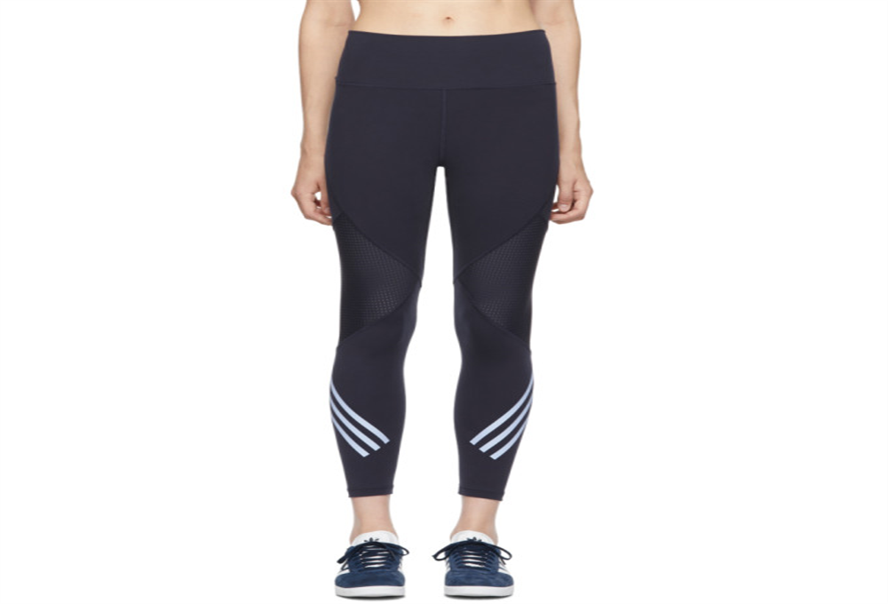 Calça legging feminina Adidas High Rise Training Athletic, azul marinho, tamanho médio