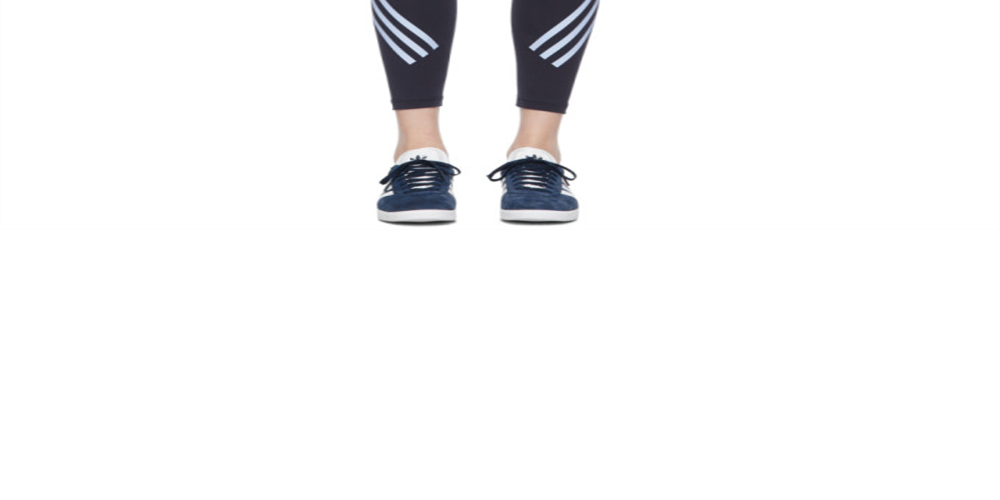 Calça legging feminina Adidas High Rise Training Athletic, azul marinho, tamanho médio