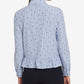 Blusa Peplum Manga Longa Feminina Tommy Hilfiger Azul Tamanho G