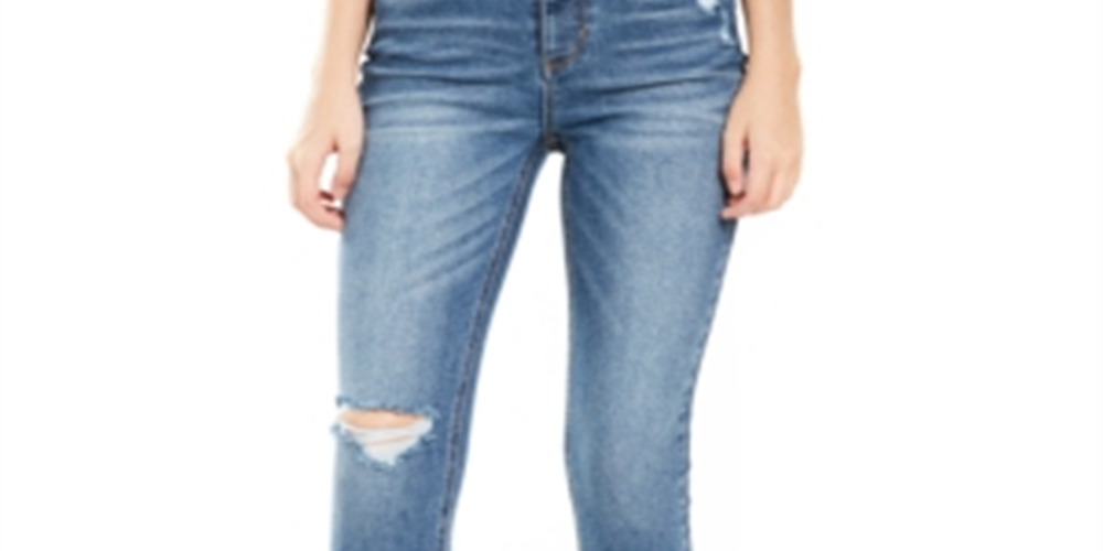 Jeans rasgado e cós alto Vanilla Star Junior's Real Cheeky Azul Tamanho -7
