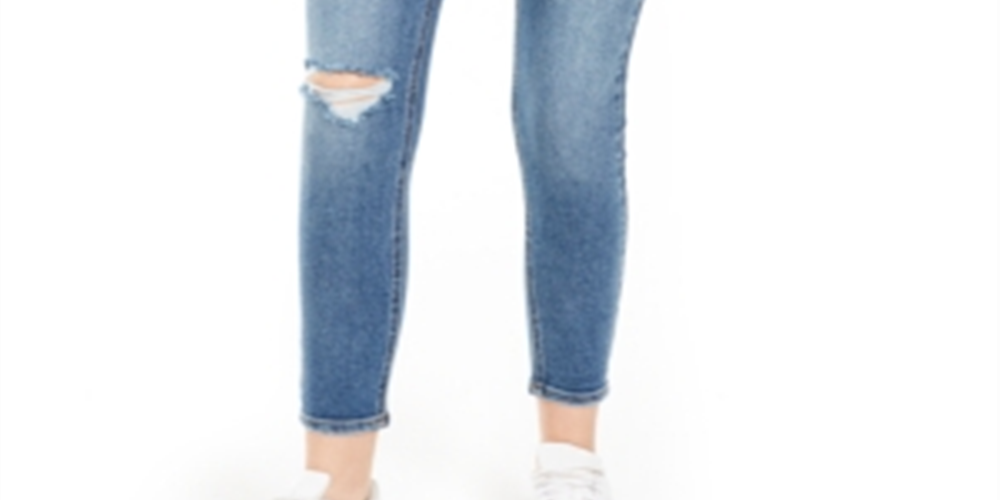 Jeans rasgado e cós alto Vanilla Star Junior's Real Cheeky Azul Tamanho -7