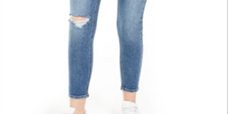 Jeans rasgado e cós alto Vanilla Star Junior's Real Cheeky Azul Tamanho -7