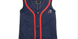 Vestido de beisebol feminino Champion azul tamanho M
