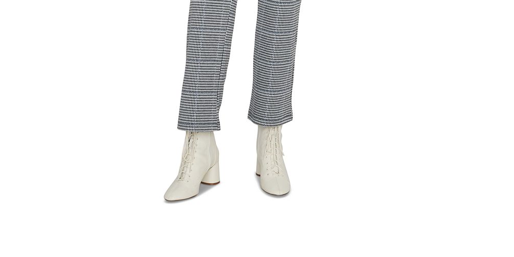 Calça Cropped Xadrez Sanctuary Feminina The Runway Azul Tamanho XS