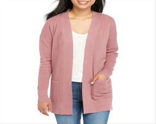 Cardigan aberto Pink Rose Junior's, tamanho médio, rosa