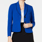 Terno feminino Le Suit com saia xale e lapela, azul, tamanho 8