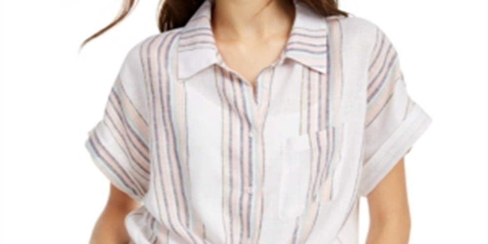 Blusa Planet Gold Junior com amarração frontal e brilho, bege, tamanho M