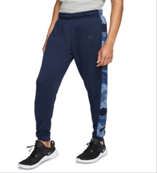 Calça Nike Dri Fit Camo Trim Fleece Tapered Masculina Azul Tamanho P