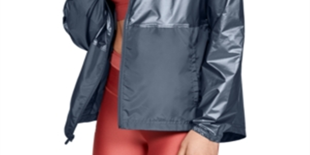 Jaqueta Under Armour Metallic Woven Feminina Azul Tamanho XL