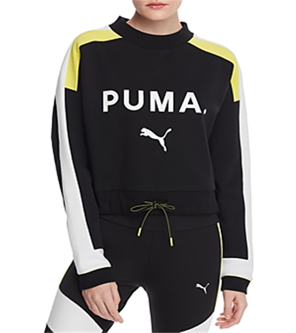 Moletom Puma Chase Cropped Feminino Preto Tamanho G