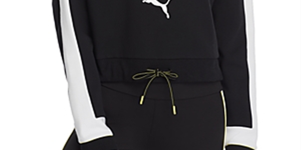 Moletom Puma Chase Cropped Feminino Preto Tamanho G