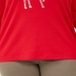 Karen Scott Plus Size Feminino Deer Decor Embelezado Top Vermelho Tamanho 2X
