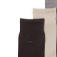 Meias sociais Calvin Klein masculinas de malha lisa, pretas, tamanho único