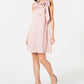 Robbie Bee Vestido curto de cetim feminino rosa tamanho 8 pequeno
