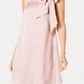 Robbie Bee Vestido curto de cetim feminino rosa tamanho 8 pequeno