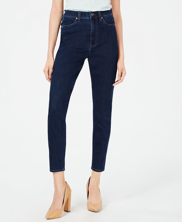 Calça jeans skinny Kendall Kylie The Sultry High Rise Feminina Azul Tamanho 32