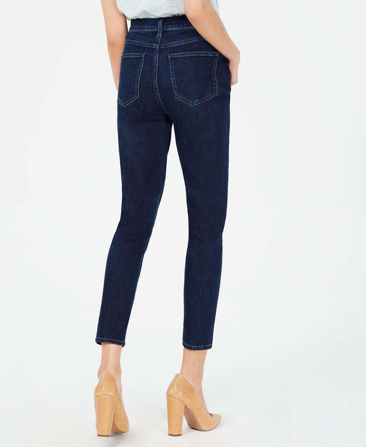 Calça jeans skinny Kendall Kylie The Sultry High Rise Feminina Azul Tamanho 32