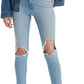 Calça jeans skinny Levi's 721 de cintura alta feminina, azul, tamanho 26