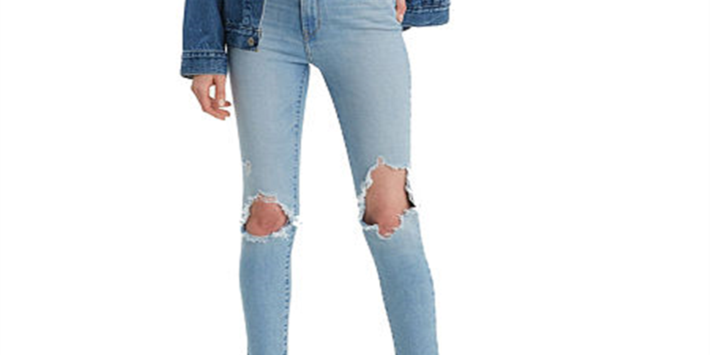 Calça jeans skinny Levi's 721 de cintura alta feminina, azul, tamanho 26