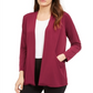 Cardigan feminino Alfani com frente aberta, vinho, tamanho M