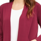 Cardigan feminino Alfani com frente aberta, vinho, tamanho M