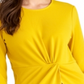 Rachel Roy Val Knot Front Top Feminino - Amarelo Tamanho M