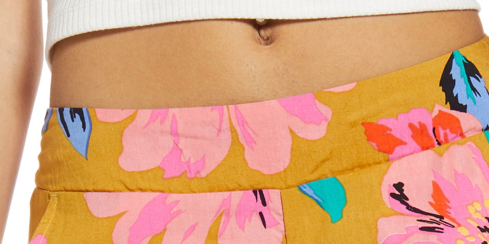 Calça feminina Billabong Cut Through rosa tamanho M