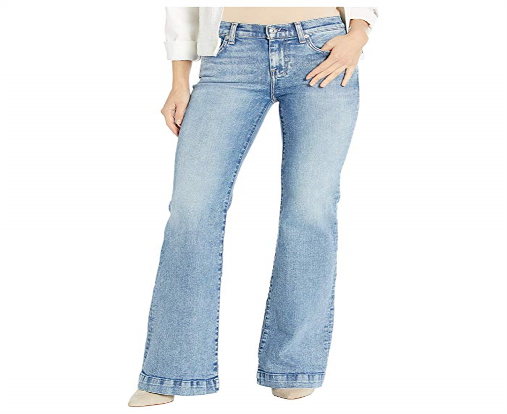 Calça jeans bootcut feminina 7 for All Mankind, azul, tamanho 32