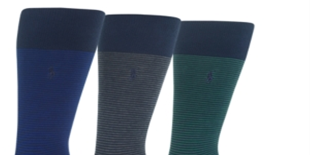 Meias Masculinas Ralph Lauren Azul Tamanho Regular