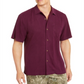 Camisa de seda Tommy Bahama Weekend Tropics masculina, roxa, tamanho XXXL